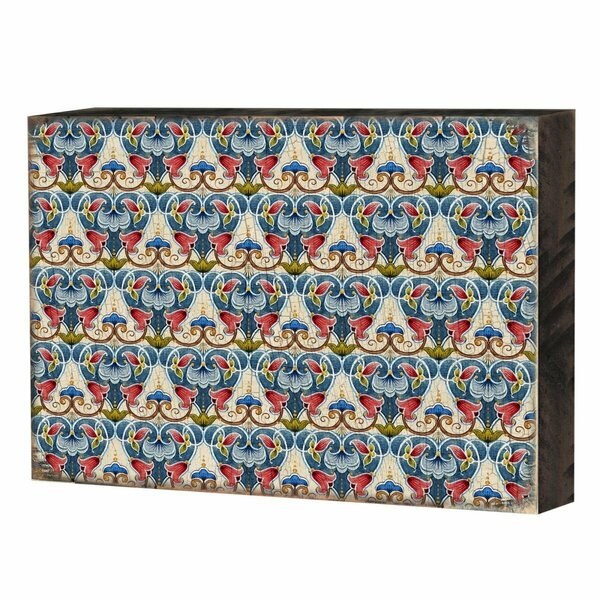 Clean Choice 95020-08 6 x 8 in. Patterned Rustic Wooden Block Design Graphic Art CL2977688